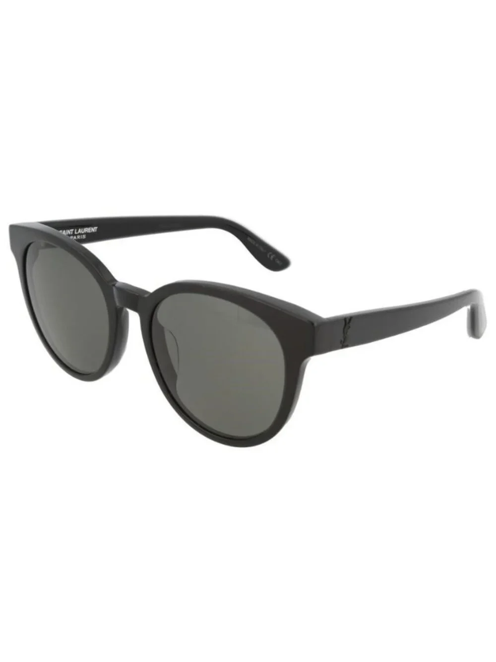 New Saint Laurent Unisex Round/Oval Shiny Black Fashion Designer Sunglasses